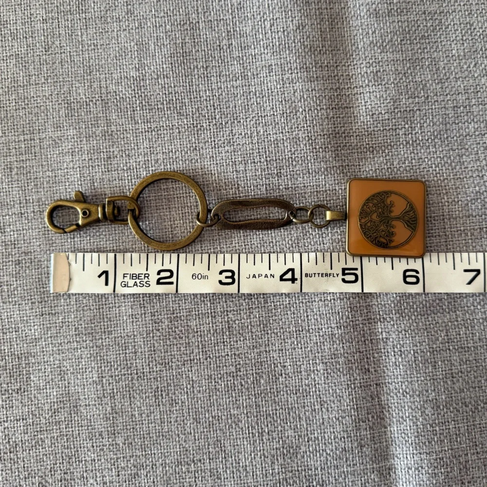 Bronze-Tone Tree of Life Keychain | Symbolic Charm | Boho Gift